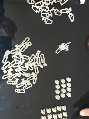 Plastic curtain hooks like new