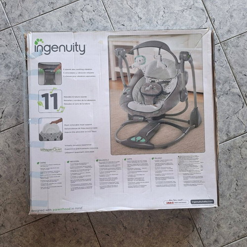 Ingenuity ConvertMe Swing-2-Seat electric rocker-swing like new