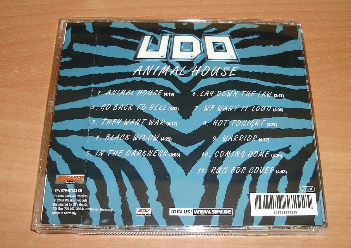 U.D.O. Animal House CD used, metal - € 20,00 - Vendora.cy
