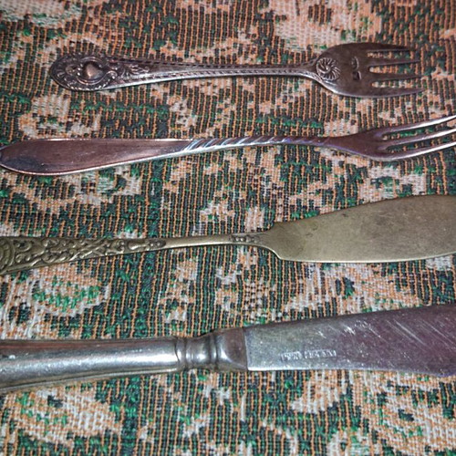 Old utensils used with markings
