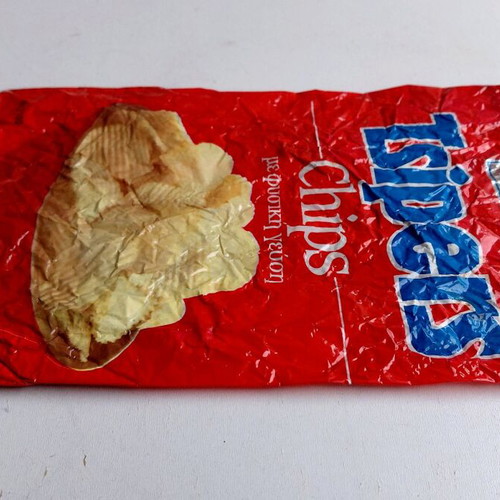 Tsipers Chips packaging used, collectible, 1989 Chipita