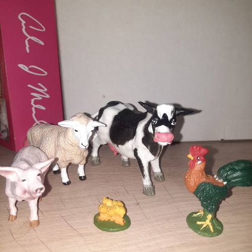 Safari Ltd vintage farm animal figure set (1994)