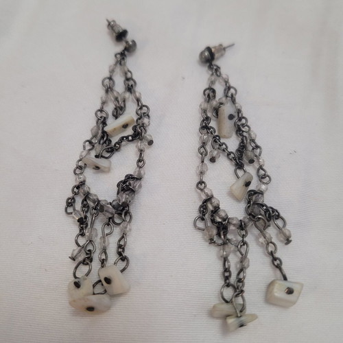 Handmade women's earrings, 8 cm