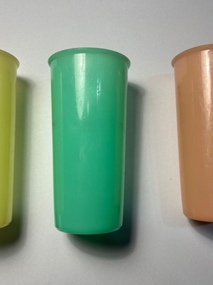 Πλαστικά ποτήρια Tupperware καινούργια, σετ 3 τεμαχίων