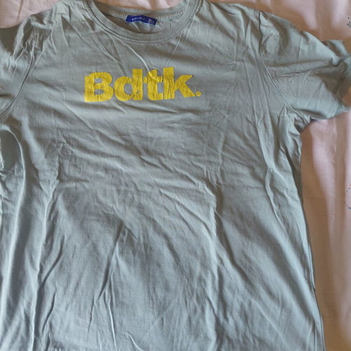 Bodytalk T Shirt 14 Years Used, Slightly Faded Print, Green