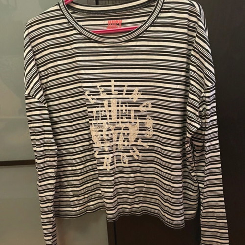 Juicy Couture blouse XS like new, black and white
