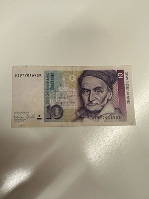 10 марки 1993 германска банкнота като нова