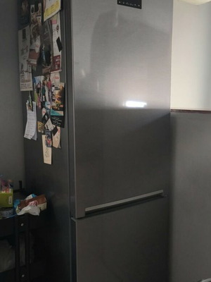 Beko No Frost Inox refrigerator freezer like new, A++