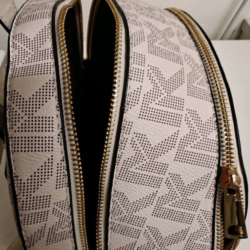 Women's backpack bag new white with patterns