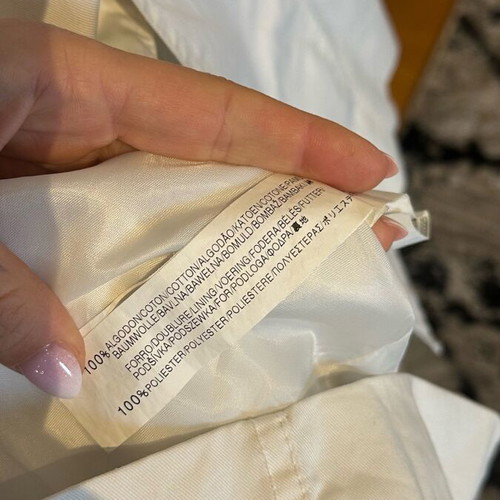 Zara coat S like new, black and white, cotton