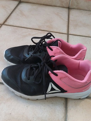 Reebok sneakers used, black-pink, size 38