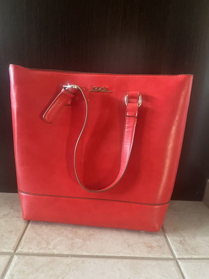 Doca shoulder bag, red, large, new