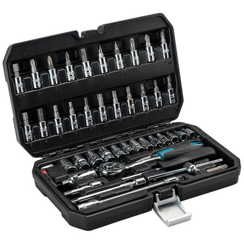 Bormann 46-Piece 1/4" Ratchet Set New in Plastic Case