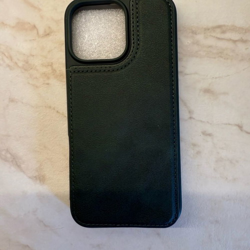 Iphone 16 Pro Max case green leather wallet new