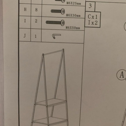 Entrance coat rack with shelf, 1.50m height