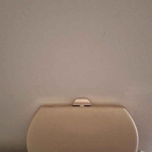 Gold bag like new, can be held as clutch or with strap