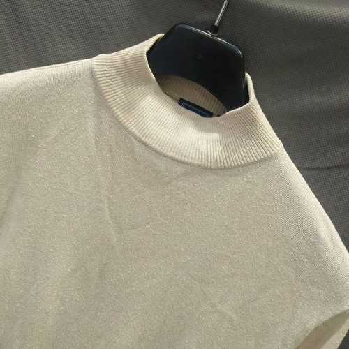 SOIE POUR SOI men's turtleneck sweater used, beige, size L