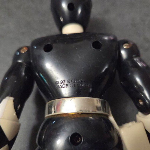 Mighty Morphin Power Rangers Black Ranger figure used, 19cm, Bandai 1993