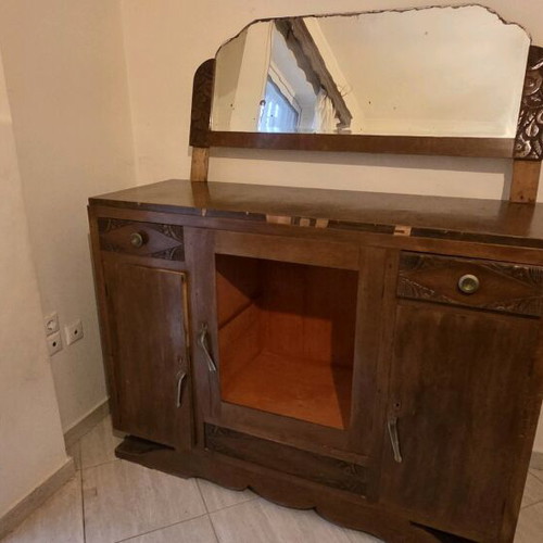Buffet used with mirror