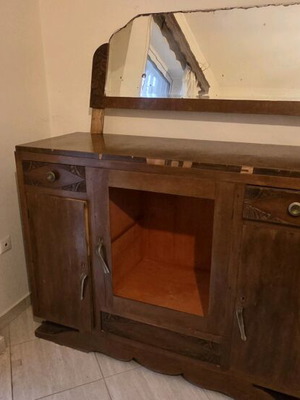 Buffet used with mirror