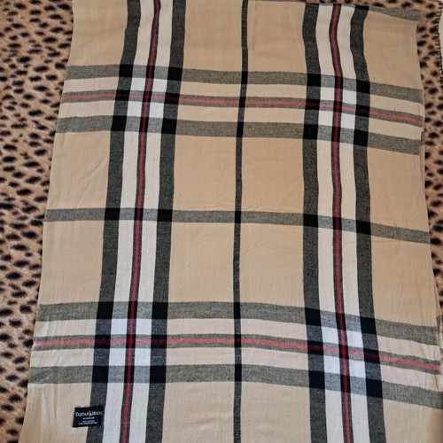 Tartan cotton scarf 100% authentic from Scotland, new