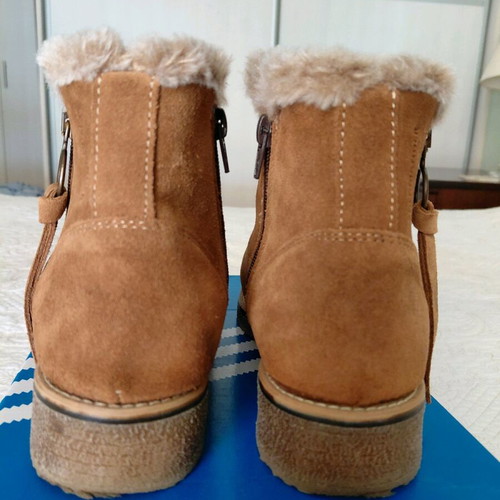 Salamander leather suede ankle boots like new, camel, size 39