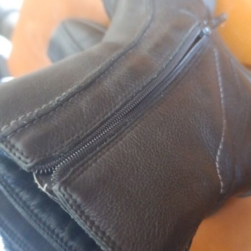 Leather ankle boots size 36 black like new by Ecco