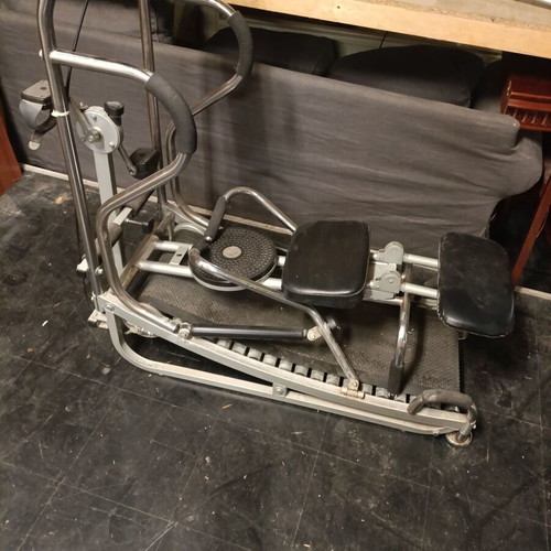 Fitness multi-gym treadmill-rowing machine used