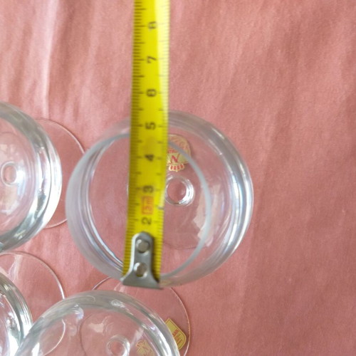 Nachtmann balloon cognac glasses set of six, nearly unused crystal