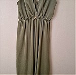  Σατέν φόρεμα lynne σε λαδί χρώμα