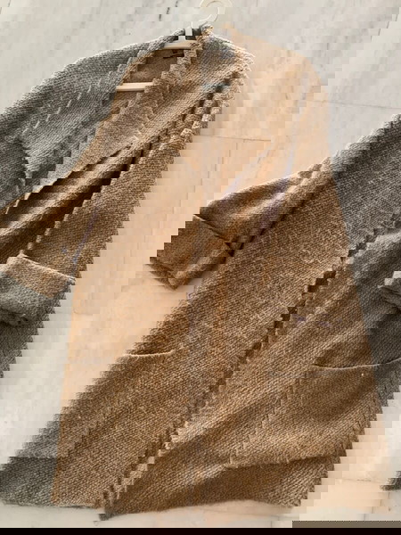 Massimo Dutti μακριά μάλλινη ζακέτα/παλτό