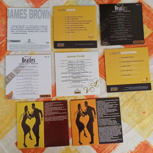 8 Music CDs new collection including James Brown and Santana