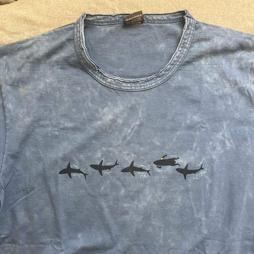 Modous short-sleeve T-shirt like new, 100% cotton, size M, blue