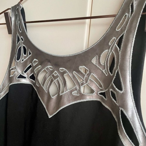 Miss Selfridge Little Black Dress Medium-Large like new with silver bust
