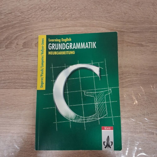 Learning English Grundgrammatik book used condition