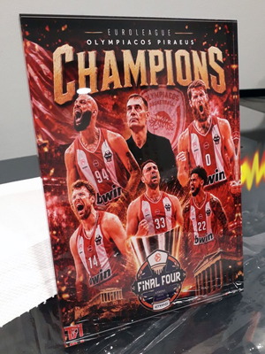 Olympiacos Final 4 Athens 2026 Collectible Plexiglass