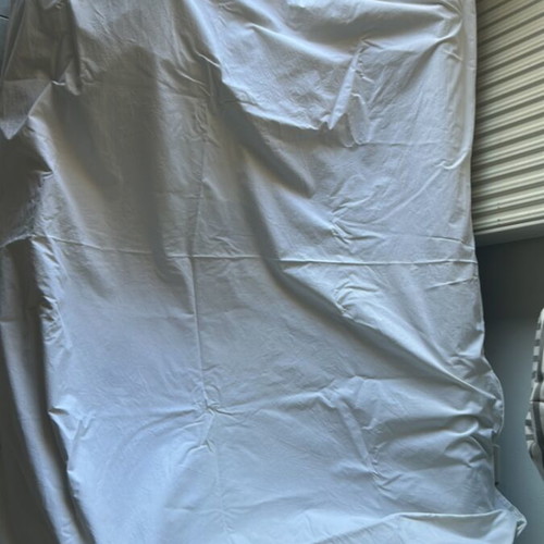 Bed sheet white, like new, 2m length 1.20m width