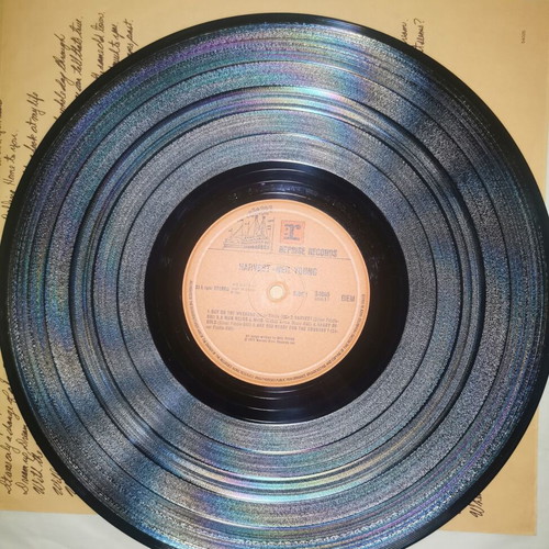 Neil Young Harvest vinyl used, Greek pressing 1981 with insert