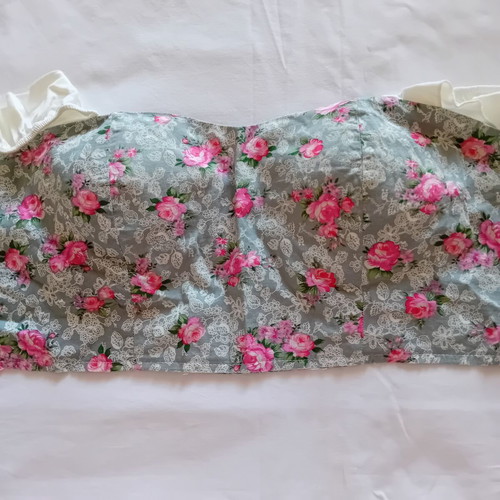 Karavan Clothing Floral Crop Top Corset One Size like new