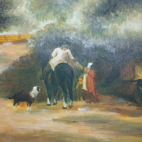 Painting 60x90 used with signature in beautiful frame