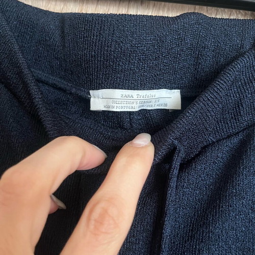 Zara dark blue tracksuit like new, lightweight fabric spring-summer
