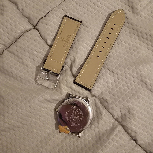 Q&Q Quartz men's watch like new with Festina leather strap