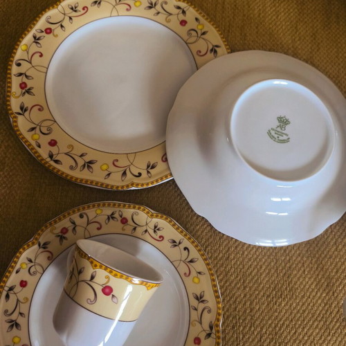 Porcelain dinnerware new with unique design, complete set