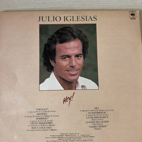 Julio Iglesias vinyl record used