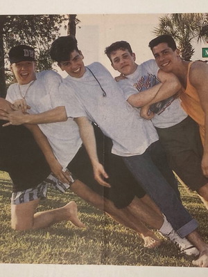 NKOTB Poster from magazine BLEK In good condition Price 4 Euros