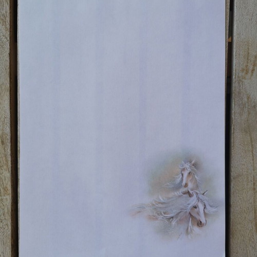 Letter paper with horses like new