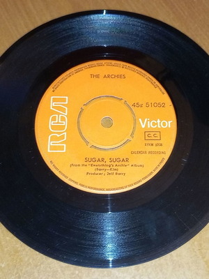 Δισκάκι 45 στροφές The Archies Sugar, Sugar μεταχειρισμένο