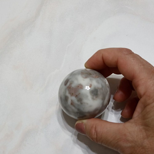 Egg from semiprecious stone Agate Opal used, decorative collectible