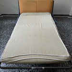 Two-seater sofa bed used