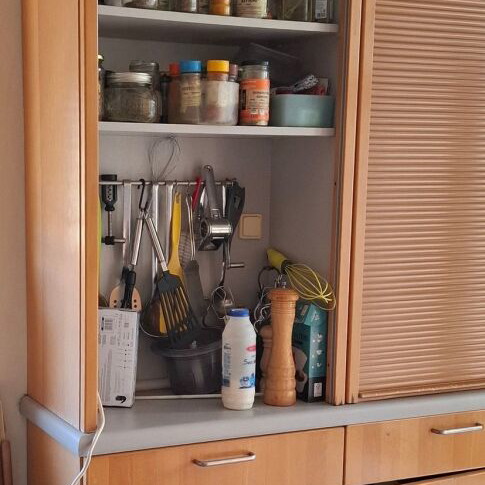 Miele Double Storage Cabinet with Roll-Top Used